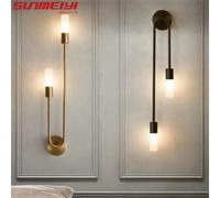 Lampada da parete di lusso a luce nera dorata a LED Soggiorno Nordico moderno minimalista Creativo Sfondo Muro Corridoio Camera da letto Comodino