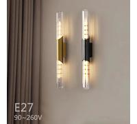 Lampada da parete di lusso nordica La lampadina E27 viene utilizzata per le scale dello specchio della camera da letto Dipinti murali sul comodino Illuminazione confortevole Lampade decorative