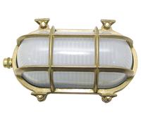Lampada da Parete Di Ottone Vetro IP64 Esterno Oblò Nave Cortile Casa Premium