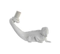 Lampada da Parete DKD Home Decor Bianco 50 W Moderno Iguana Lucertola 220 V 1