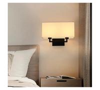 Lampada da parete, doppia testa, lampada moderna per camera da letto e hotel, elegante lampada contemporanea, ideale per decorare il comodino