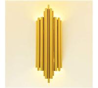 Lampada da Parete D'oro Elegante Moderno, Creativo Lungo Tubolare Applique da Parete Classiche Lampade da Muro Interni Soggiorno Camera da Letto Corridoio Semplice Iluminazione con Sorgente Luminosa