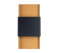Sollux Lighting Durlin lampada da parete 2x8 W nero-oro SL.1354