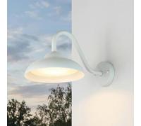 Lampada da parete esterna a LED bianca stretta L: 25 cm IP54 3000 K bianco caldo 640 lm alluminio moderna lampada da parete esterna lampada da cortile giardino veranda