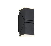 Lampada da parete esterna a LED Montana, nera
