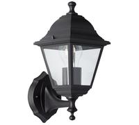 Lampada da parete esterna in aumento brillante Nissie Black E27 1x60W