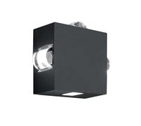 Lampada da Parete Esternaa Giardino LED Colata D'Alluminio IP54 H 16,5 CM