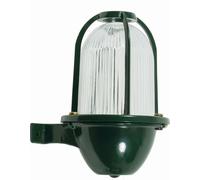 Lampada da Parete Esternaa IP64 Ottone Vetro E27 H:22 CM Verde Maritim Hof Casa