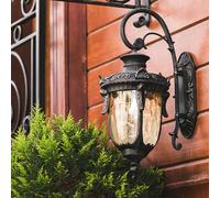 Lampada da Parete Esternaa Lanterna Antico Down-Leuchte H 43 CM Bronzo Metallo