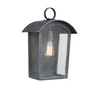 Lampada da Parete Esternaa Lanterna Nero H 41,3 CM Giardino 1 Fiamma E27 Cortile