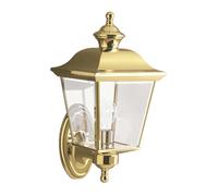 Lampada da Parete Esternaa Lanterna Ottone Vetro H 39,3 CM IP44 Außenlaterne [EEK: Non valutato]