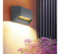 Lampada da Parete Luce per Esterni Balcone Terrazza Alluminio Antracite LED [EEK: Inaditato]