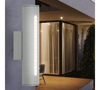 Lampada da Parete Esternaa LED Giardino Patio Faretto Grigio Metallo H 30 CM
