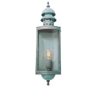 Lampada da Parete Esternaa Ottone Vetro H 60 CM Giardino Cortile Verde IP44 [EEK: Non valutato]