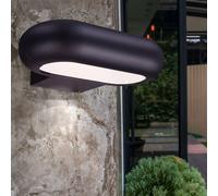 Lampada da Parete Esterni Giardino Apparecchio Facciata Grigio Scuro 1 Luci LED