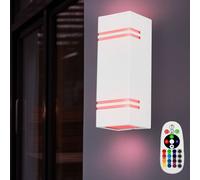 Lampada da Parete Esterni Giardino Regolatore Telecomando LED Porta Luce Bianco [EEK: F]