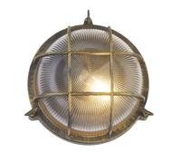 Lampada da Parete Esterni Maritim Alluminio Vetro Strutturato IP44 E27 Ø 26,5 CM