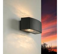 Lampada da Parete Esterno Antracite Up Down IP44 E27 Alluminio Moderno Facciata