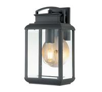 Lampada da Parete Esterno Balcone Alluminio Vetro H:36,8 CM IP44 Grigio E27