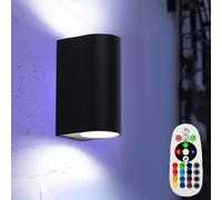 Lampada da Parete Esterno Balcone Telecomando Up Down Regolatore RGB LED [EEK: G]