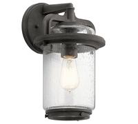 Lampada da Parete Esterno IP44 Alluminio Vetro 35,6 CM Alto E27 Vintage Giardino