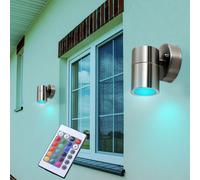 Lampada da Parete Esterno Lanterna Giardino Telecomando Dimmerabile RGB LED [EEK: F]