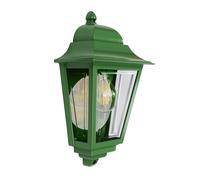 Lampada da Parete Esterno Rustico IP44 H:32,5 CM E27 Alluminio Verde Casa