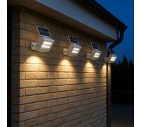 Lampada da Parete Esterno Solare Balcone Movimento Regolabile LED 4er Set