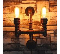 Lampada da parete europea antica in ferro battuto Lampada a sospensione in metallo fatta a mano - Lampade decorative Compatible with corridoio con tubo dell'acqua, luce led soffitto