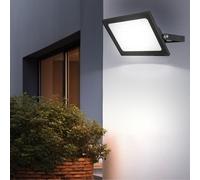 Lampada da Parete Faretto Esterni Orientabile Apparecchio Facciata Nero LED H