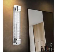 Lampada da Parete Faretto Muro LED Vetro Camera Letto Cromo Pavimento