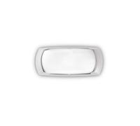 Applique Moderna Felix-2 Materie Plastiche Bianco 1 Luce E27