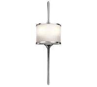 Lampada Da Parete Flosser IP44 LED Vetro Lampada Da Bagno Cromata Lucidata