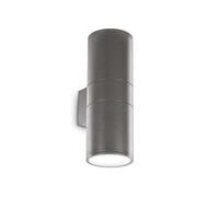 Applique Moderna Gun Alluminio Antracite 2 Luci E27