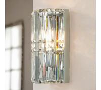 Lampada Da Parete H: 25 Cm Cromato E14 Lungo Art Déco Su Giù Lampada Interna