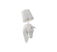 Lampada da Parete Home ESPRIT Bianco 50 W Moderno Cavallo Finitura invecchiat