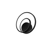 Applique Moderna Dali Oz Metallo Nero Led 28W 3000K Luce Calda
