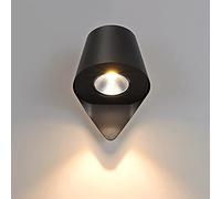 Lampada da parete impermeabile for esterni a luce calda 10 W, moderna e semplice, for , decorazione for terrazza, applique , corpo lampada in alluminio, paralume in vetro, faretto for giardino, foyer