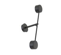 Emibig Natsu lampada da parete 2x12 W nero 1444/K2