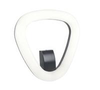 Lampada da parete in alluminio pressofuso DAPHNE APPLIQUE TRIANGOLO 20W LED 3000K Dimensioni 24x24xh 5,8 cm Diffusore in termoplastico opalino colore GRAFITE GRAFITE
