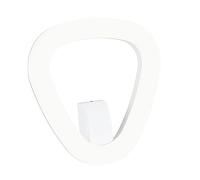 Lampada da parete in alluminio pressofuso DAPHNE APPLIQUE TRIANGOLO 20W LED 4000K Dimensioni 24x5,8xh 24 cm Diffusore in termoplastico opalino colore BIANCO BIANCO