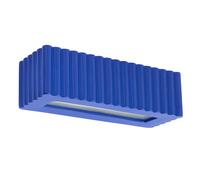 Lampada da parete in ceramica blu oltremare RIGATA