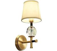 Lampada da Parete in Cristallo Artistico, Lampada da Parete in Oro con Paralume Artistico,Apparecchio di Illuminazione