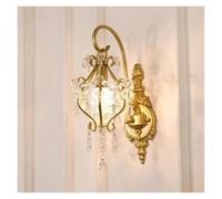 Lampada da Parete in Cristallo Francese, luci per Hotel di Lusso, E14, lampade da Comodino per Camera da Letto, Decorazioni Moderne per Interni a Roma