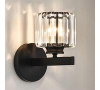 Lampada da Parete in Cristallo, Lampada da Parete in Cristallo Argento E27, apparecchi di Illuminazione da Parete per Comodino, Camera da Letto, Soggiorno, corridoio, Sala da Pranzo, corridoio