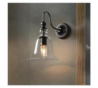 Lampada da parete in ferro V-intage loft Applique industriali Compatible with interni ed esterni Applique semplici in ferro e vetro compatibili con la casa, luce led soffitto