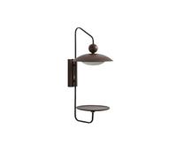 Lampada da Parete in Legno massello e Ferro, Moderna Lampada da Parete Creativa con Illuminazione a LED Regolabile a Tre Colori, Applique da Parete Decorativa Rustica Industriale per Camera