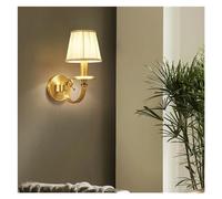 Lampada da parete in metallo creativo moderno nordico Lampada da parete a LED in stile americano di lusso in tessuto Soggiorno camera da letto Decorazione corridoio,luce soffusa
