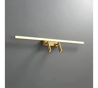 Lampada da parete in rame for specchio da toeletta Faretti Lampada da toeletta in ottone Lampada da bagno a LED Illuminazione frontale for specchio da bagno, Retrò