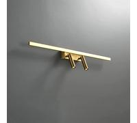 Lampada da parete in rame for specchio da toeletta Faretti Lampada da toeletta in ottone Lampada da bagno a LED Illuminazione frontale for specchio da bagno, Retrò